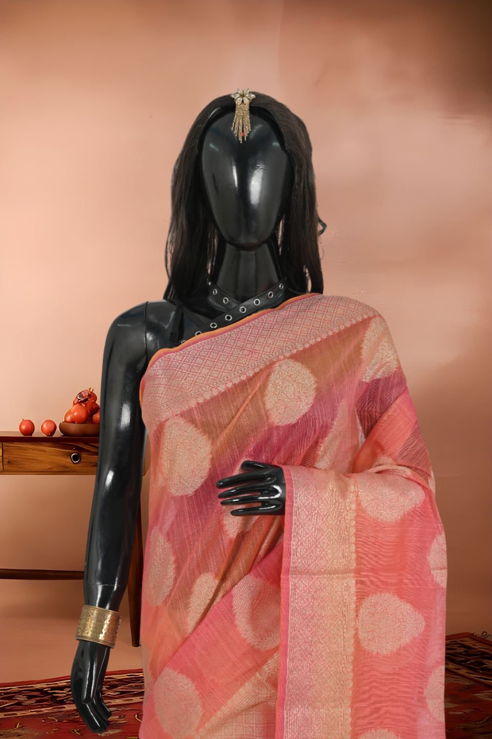 Vishnupuri Muga Silk Saree