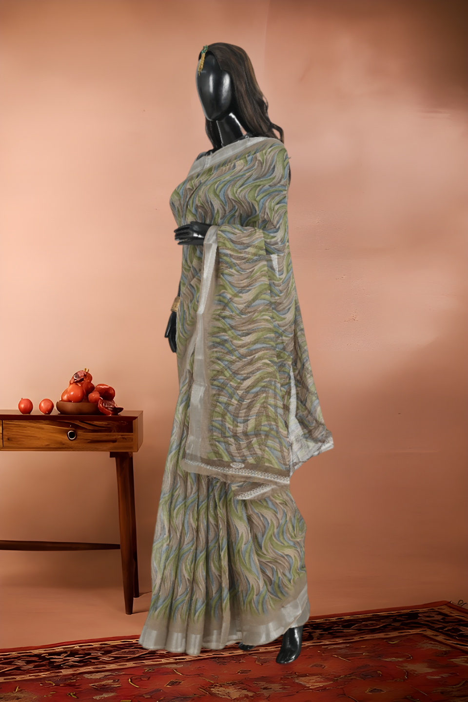 Linen Cotton Saree