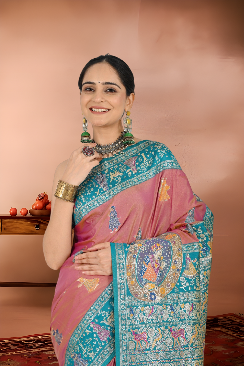 Baluchari Bridal Traditional Silk Saree from Bankura
