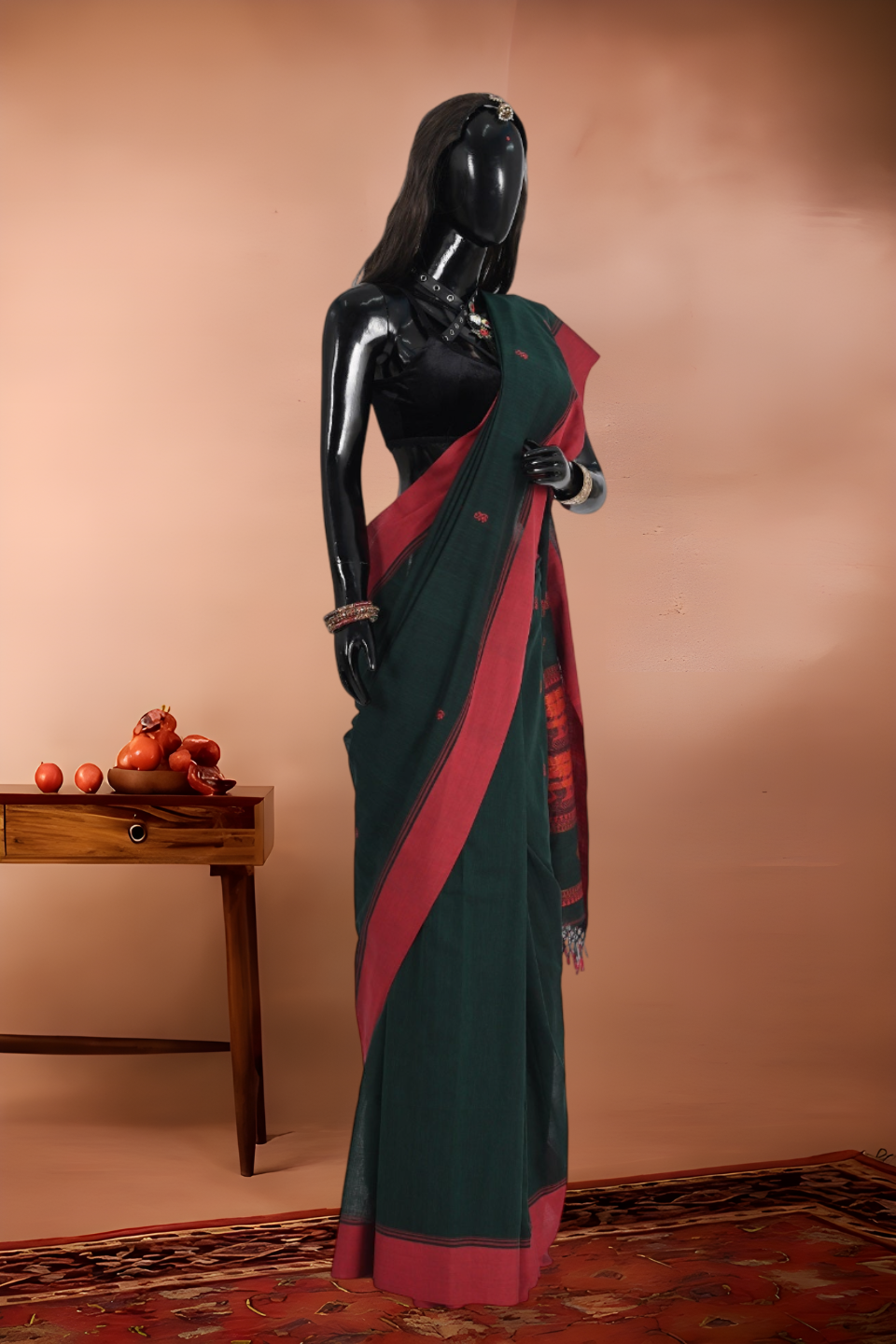 Baluchari Pure Handloom Textured Saree