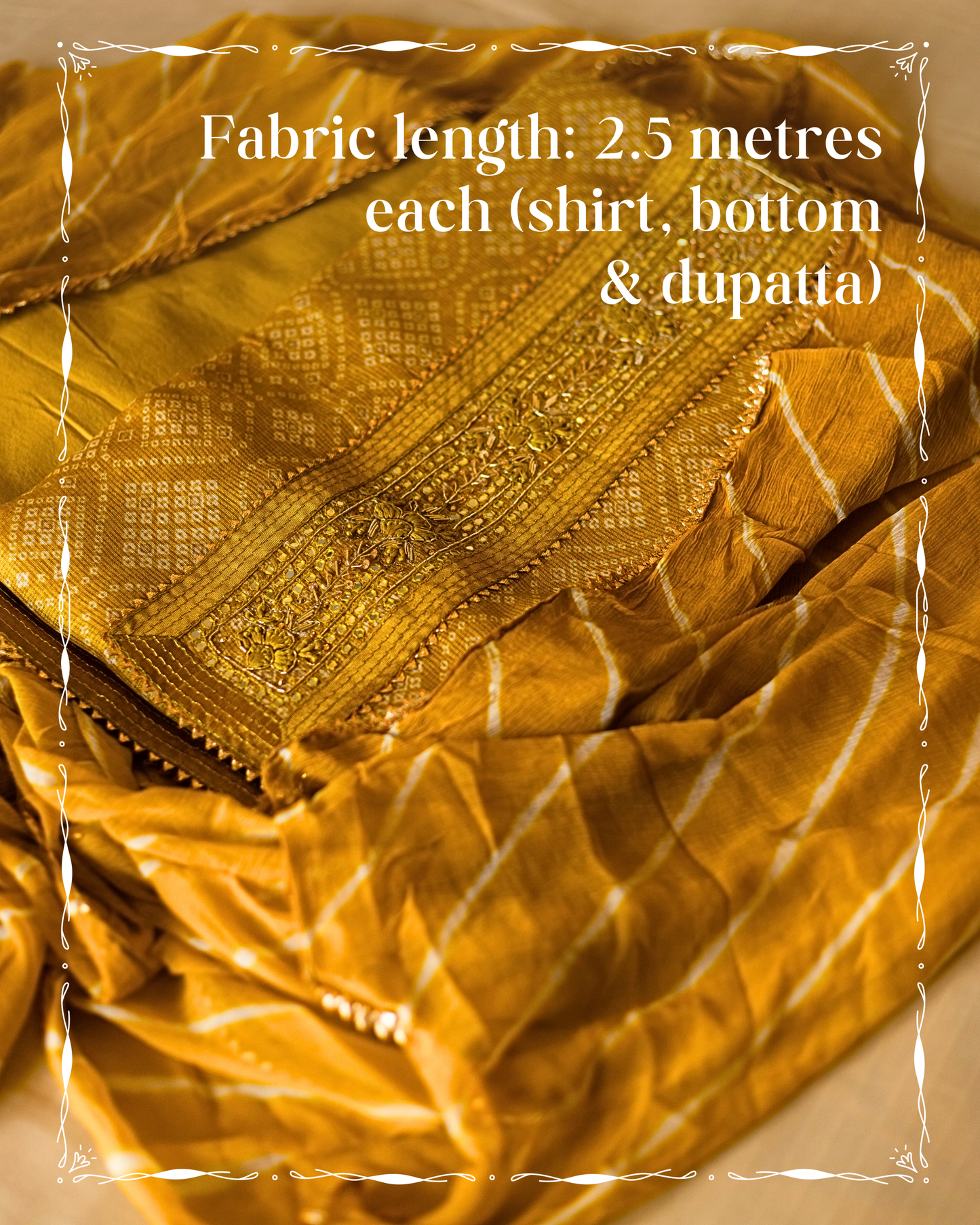 Mustard Colour Kota Doria suit piece