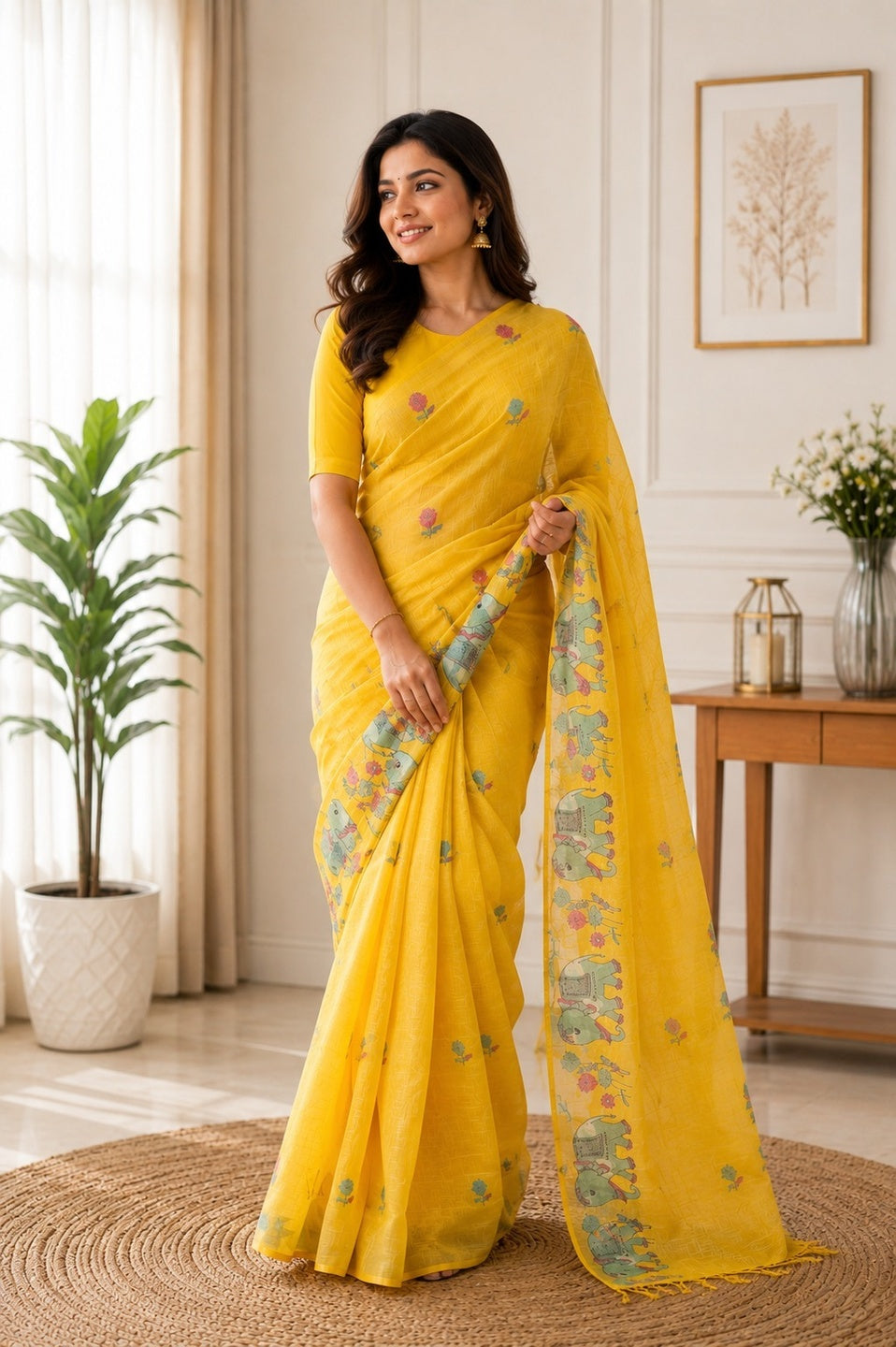 Muga Cotton Saree