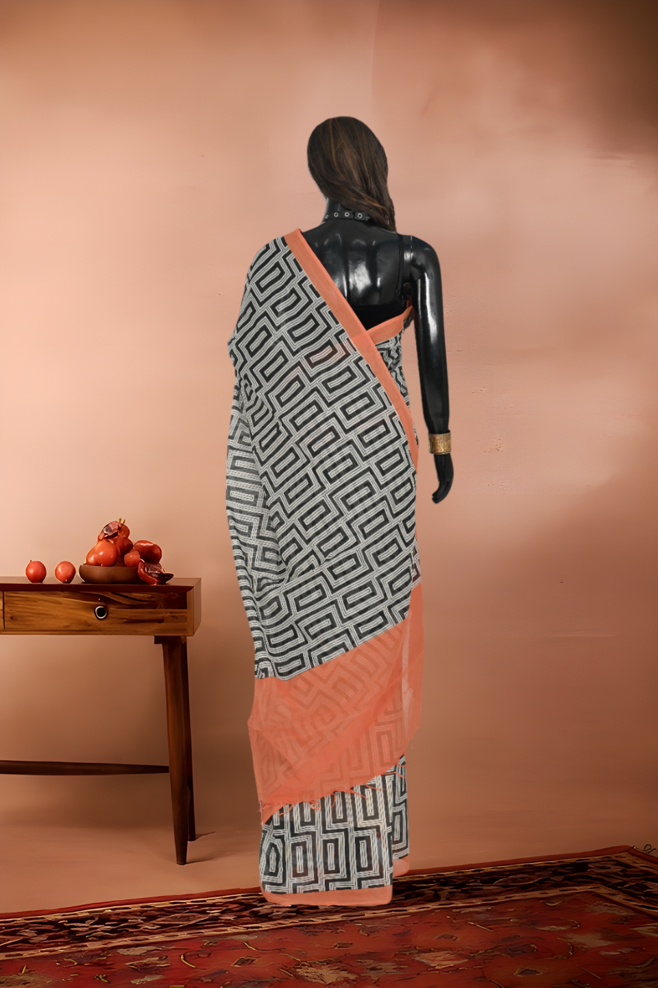 Printed Mull Cotton Saree
