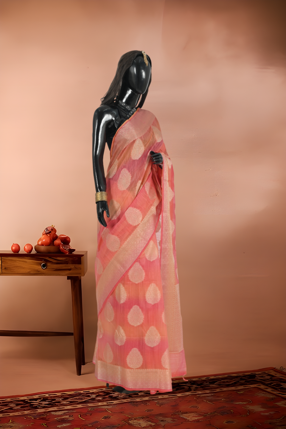 Vishnupuri Muga Silk Saree