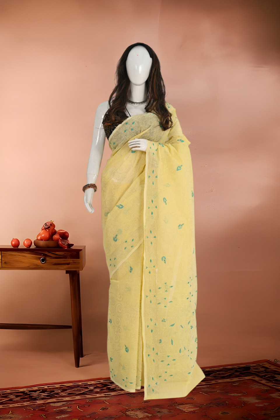 Kantha Stitch Pure Cotton Saree