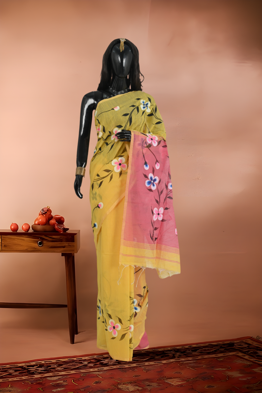 Pure Tant Handloom Boutique Saree