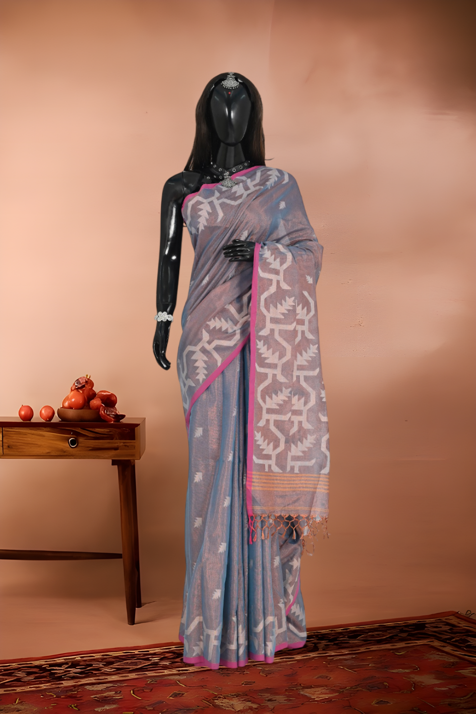 Par Tissue Dual Tone Saree