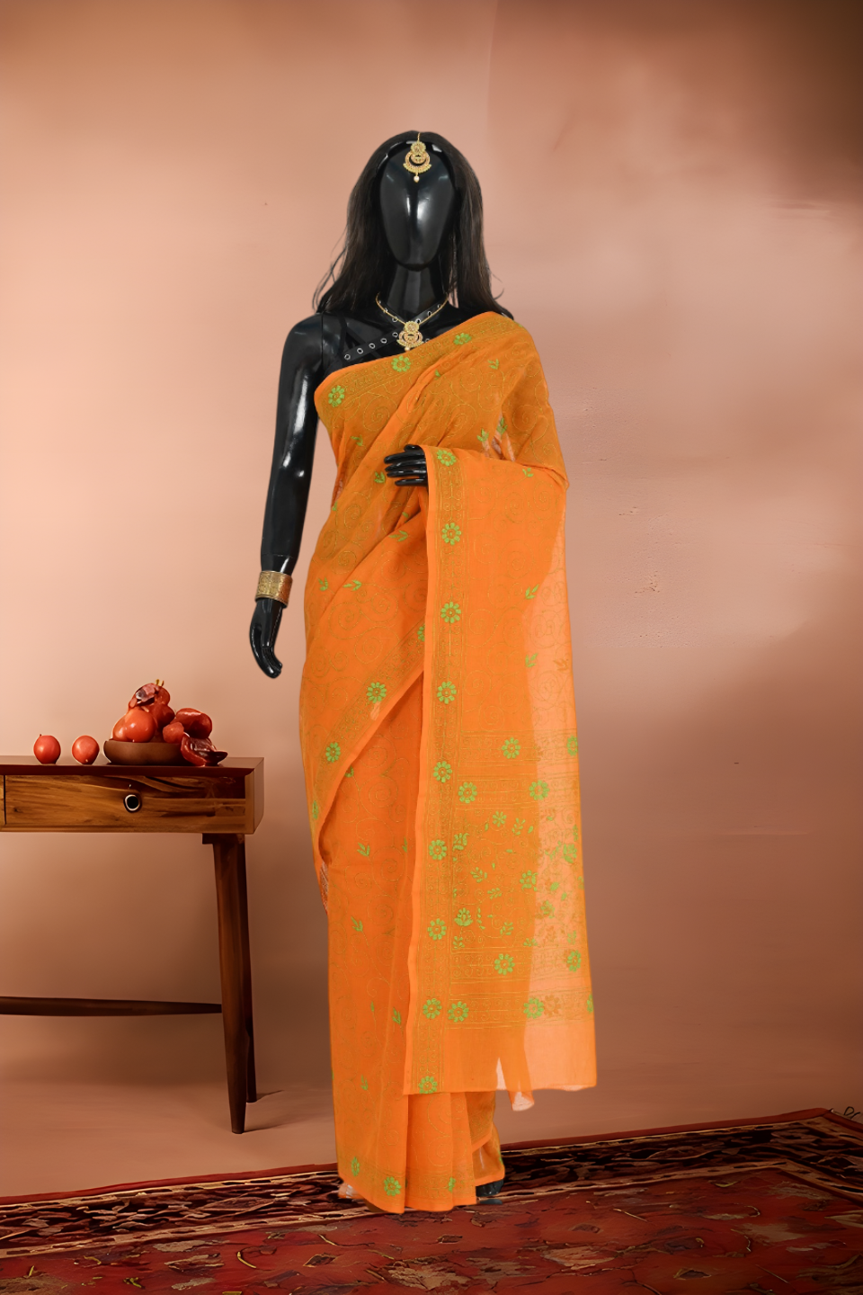 Kantha Stitch Pure Cotton Saree