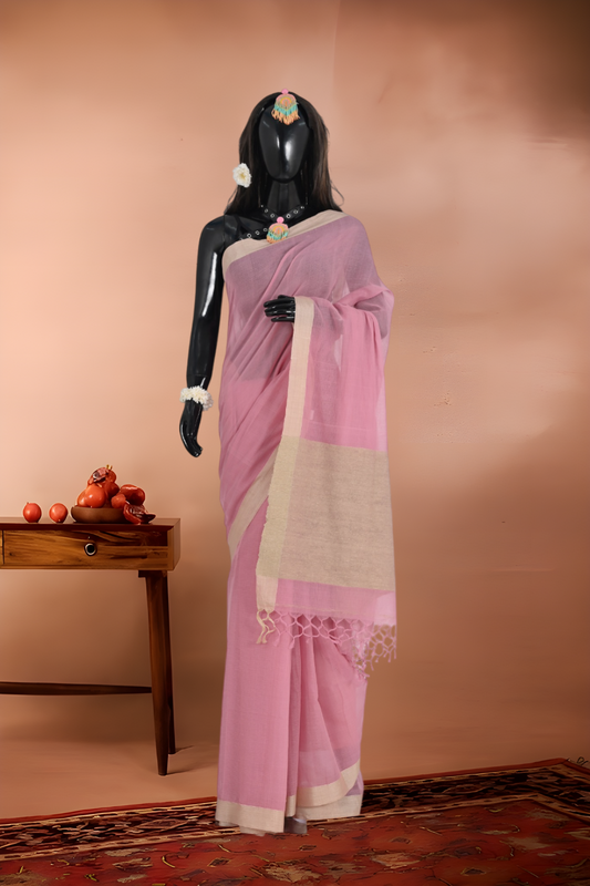 Pure Cotton Kora Silk Saree