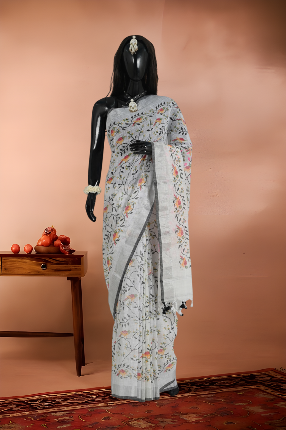 Slap Cotton Print Saree