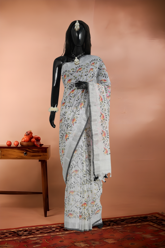Slap Cotton Print Saree