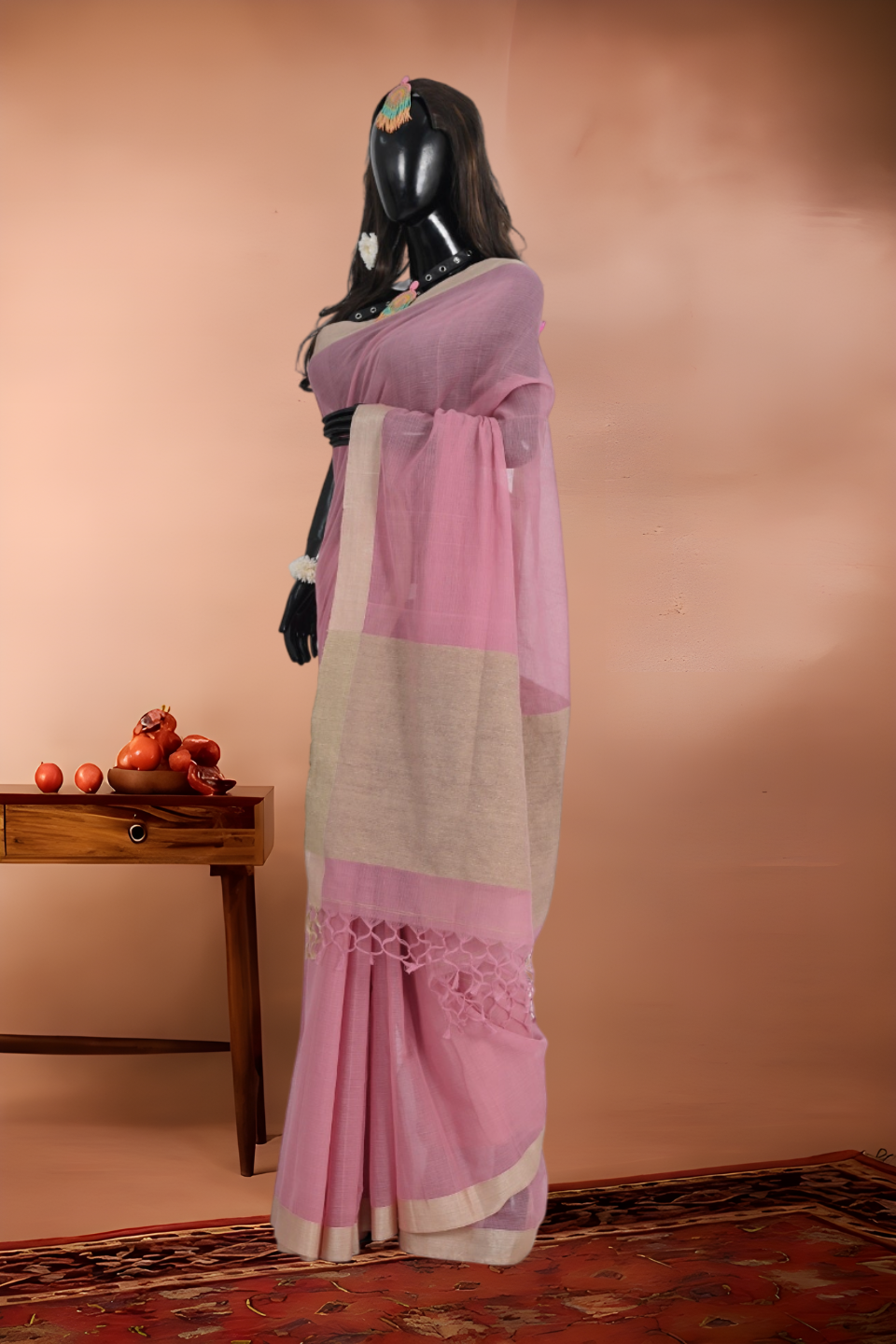 Pure Cotton Kora Silk Saree