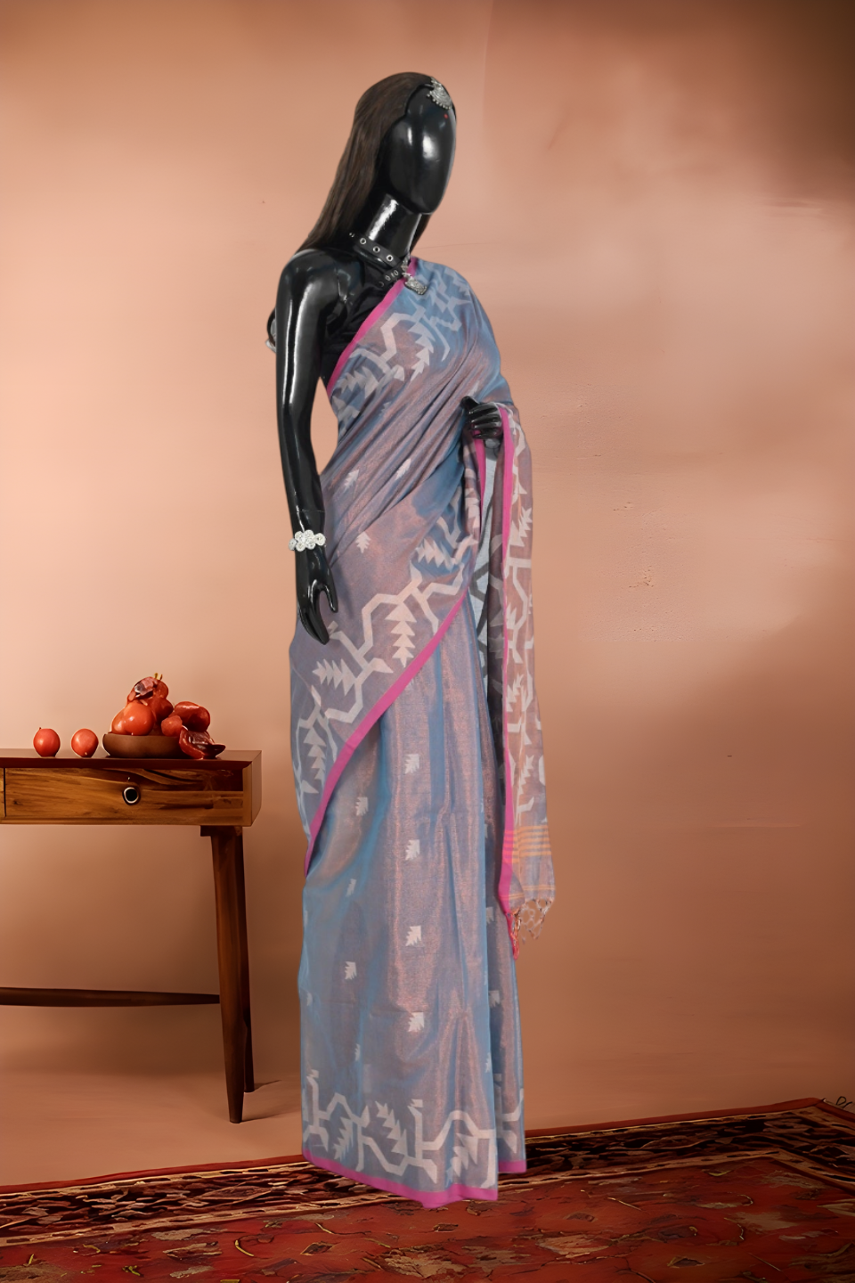 Par Tissue Dual Tone Saree