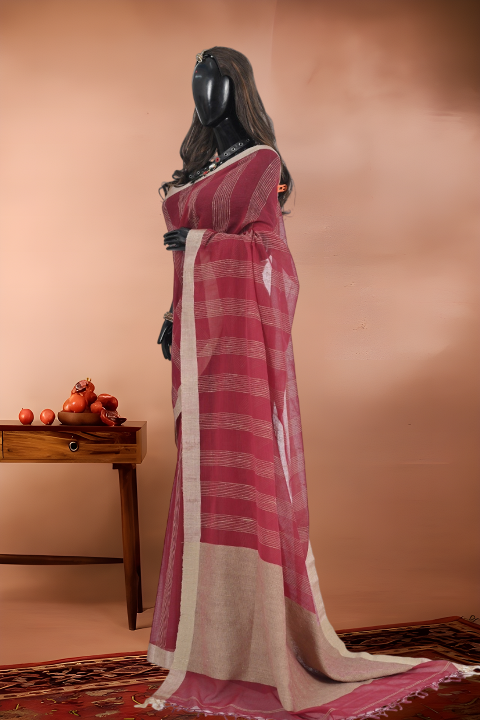 Pure Cotton Kora Silk Tussar Border Saree