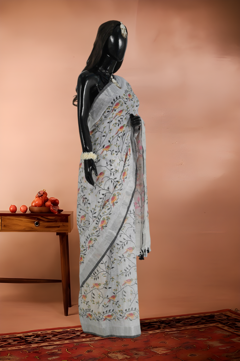 Slap Cotton Print Saree