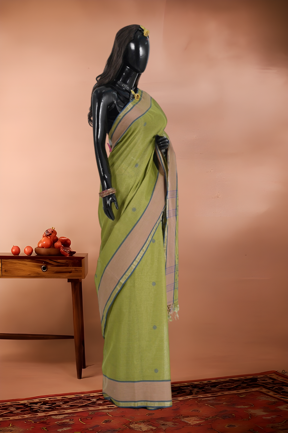Dual Shade Tissue Cotton Saree