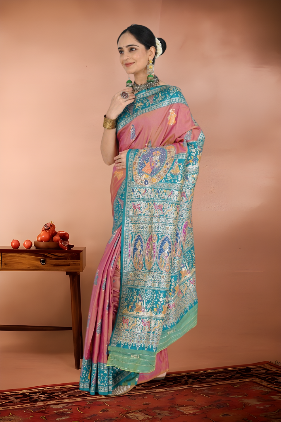 Baluchari Bridal Traditional Silk Saree from Bankura