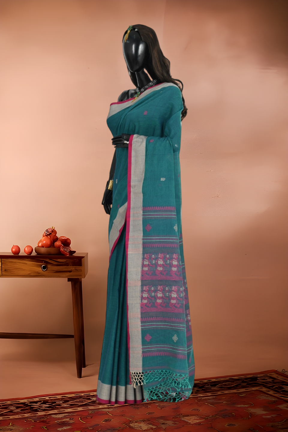 Baluchari Handloom Cotton Saree