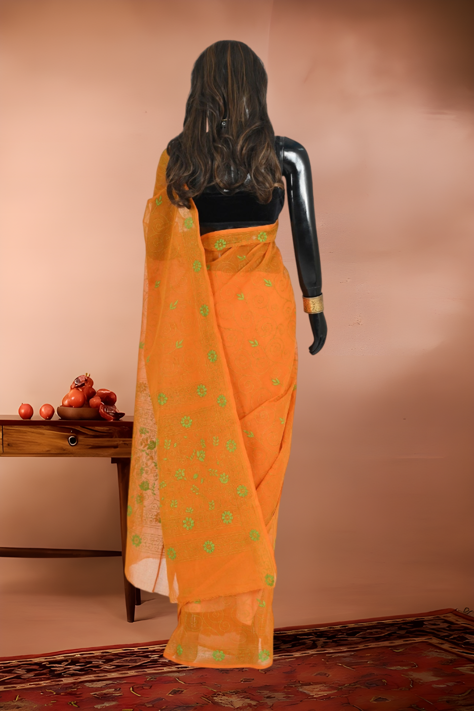 Kantha Stitch Pure Cotton Saree