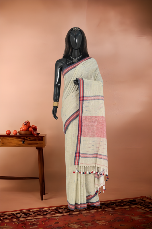 Pure Khadi Handloom Cotton Saree