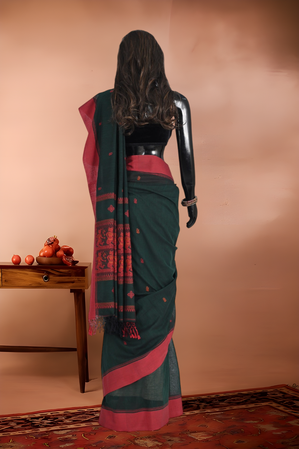 Baluchari Pure Handloom Textured Saree