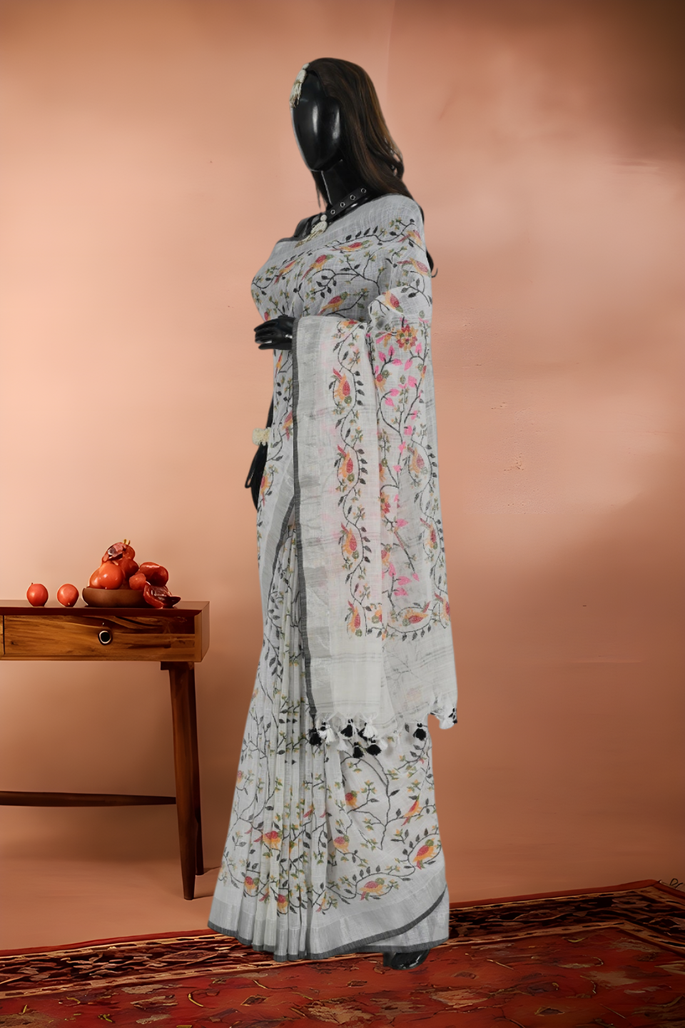 Slap Cotton Print Saree