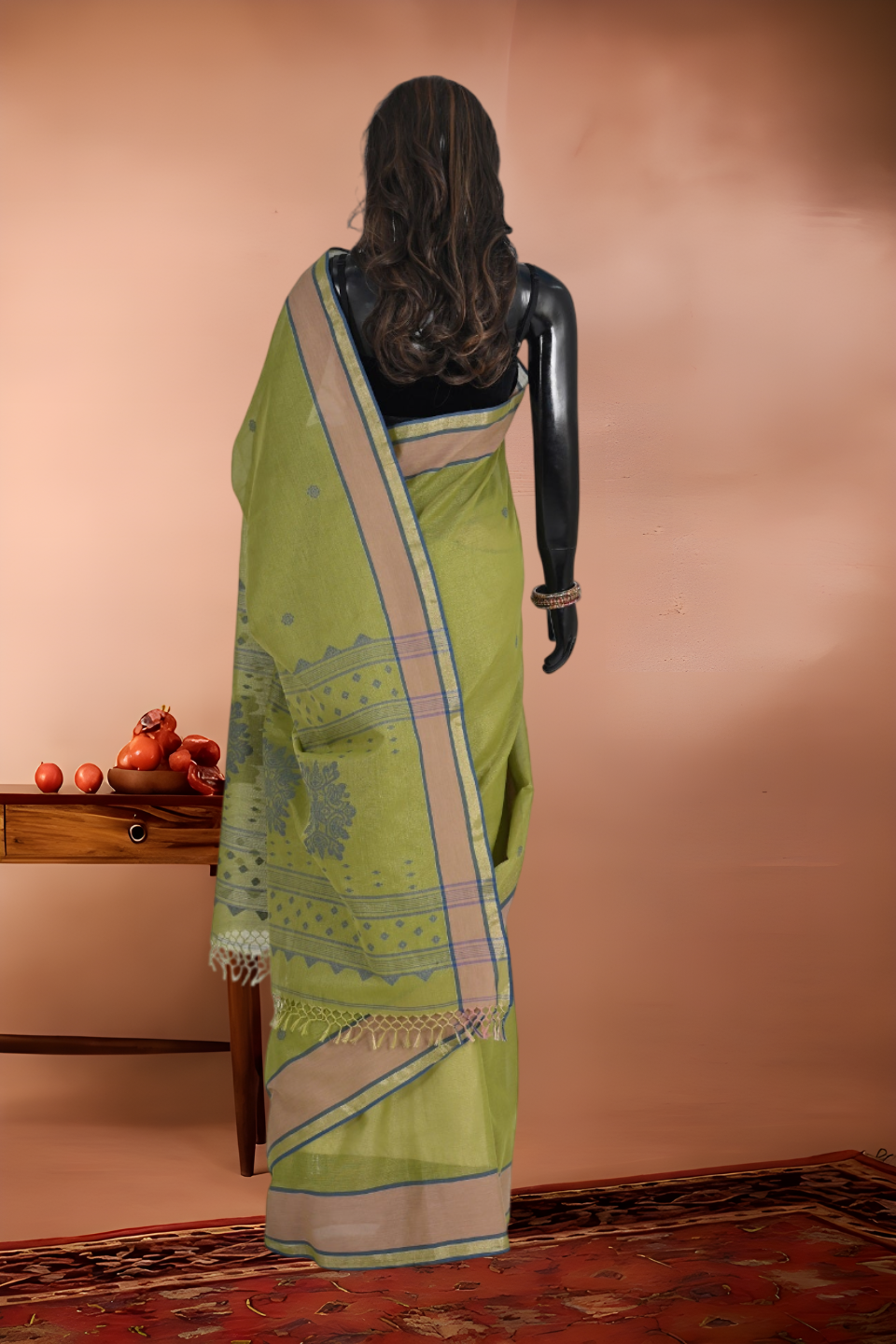 Dual Shade Tissue Cotton Saree