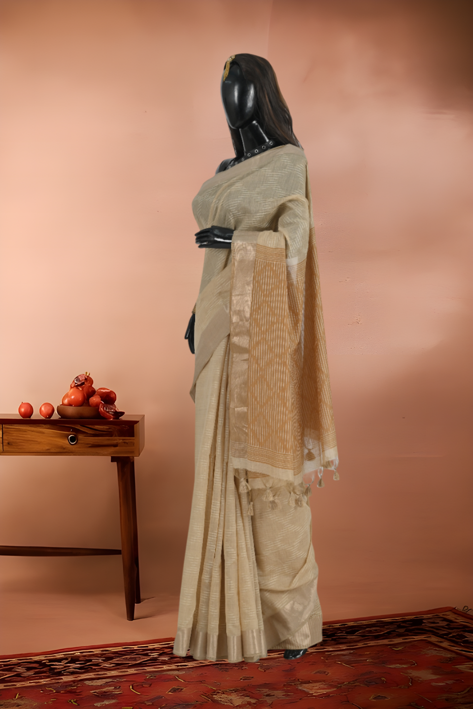 Handloom Cotton Muslin Saree