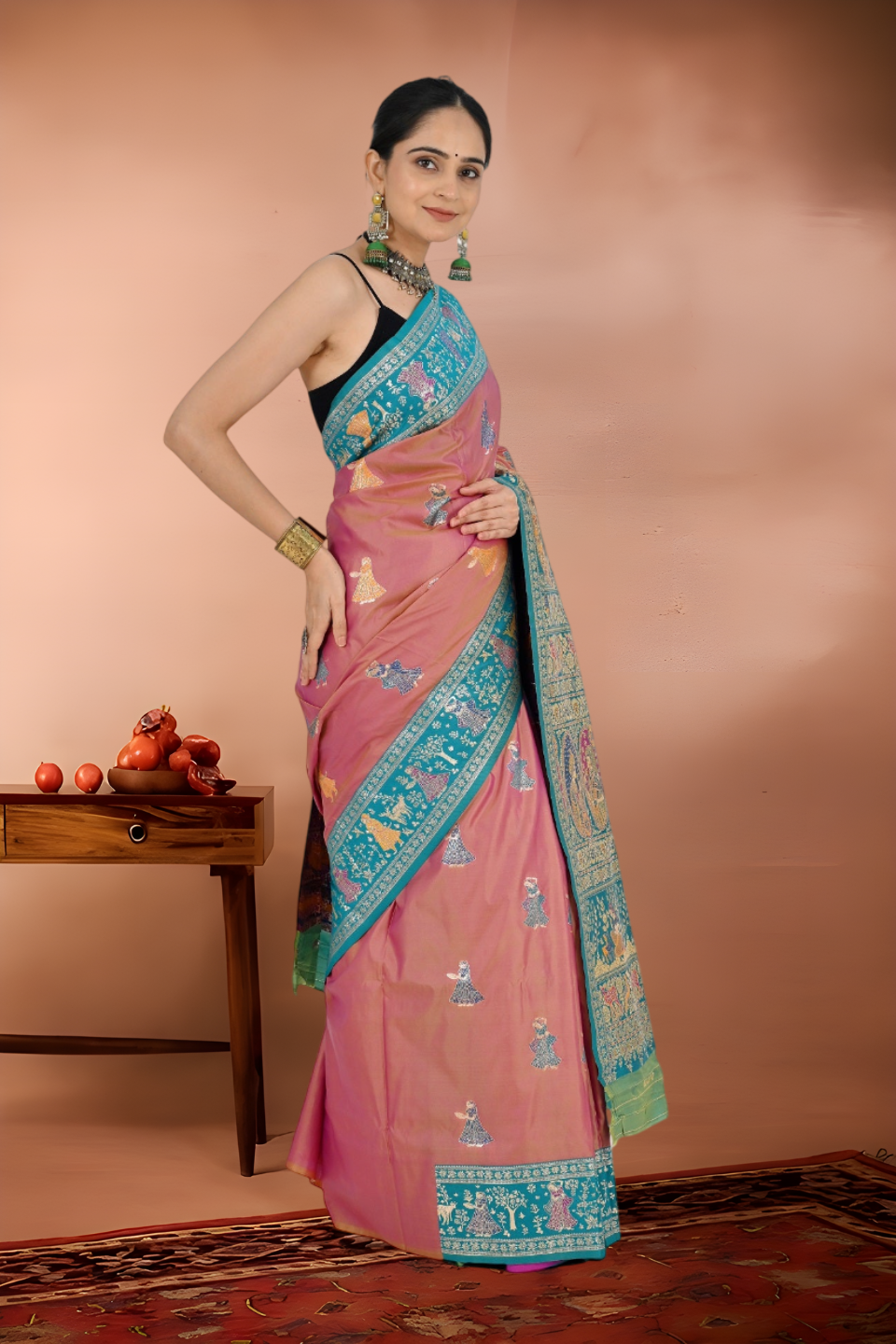 Baluchari Bridal Traditional Silk Saree from Bankura