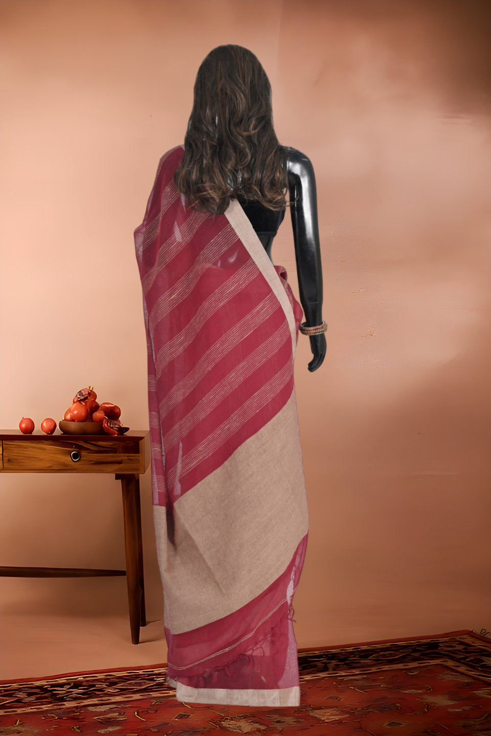 Pure Cotton Kora Silk Tussar Border Saree