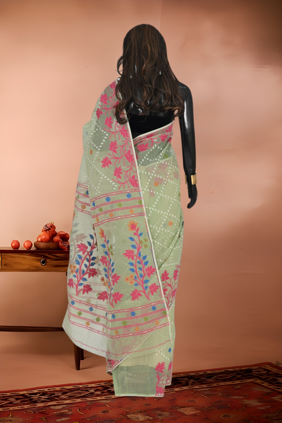 Pure Dhakai Jamdani Tant Work Saree