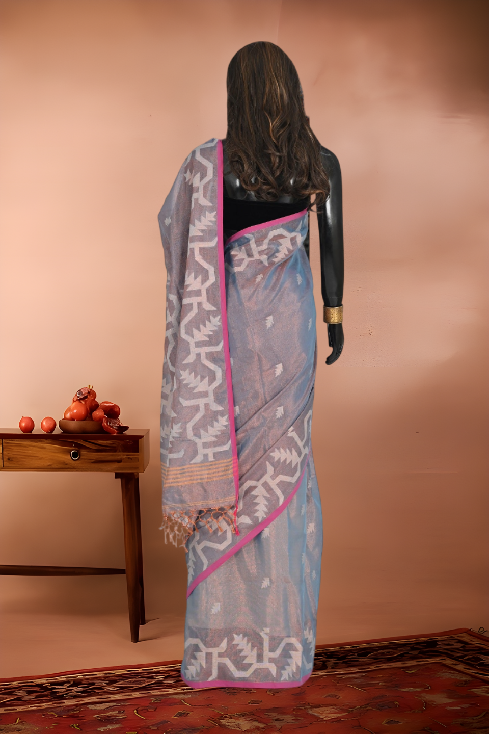 Par Tissue Dual Tone Saree