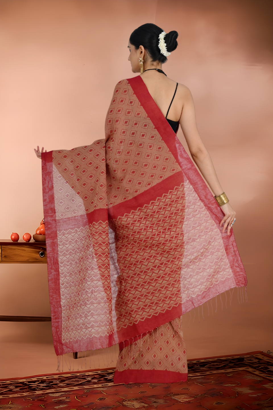Pure Handloom Soft Cotton Tangail Saree