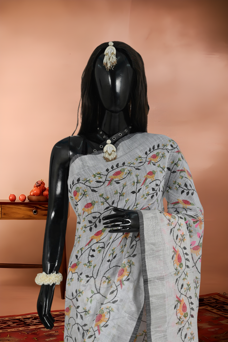 Slap Cotton Print Saree