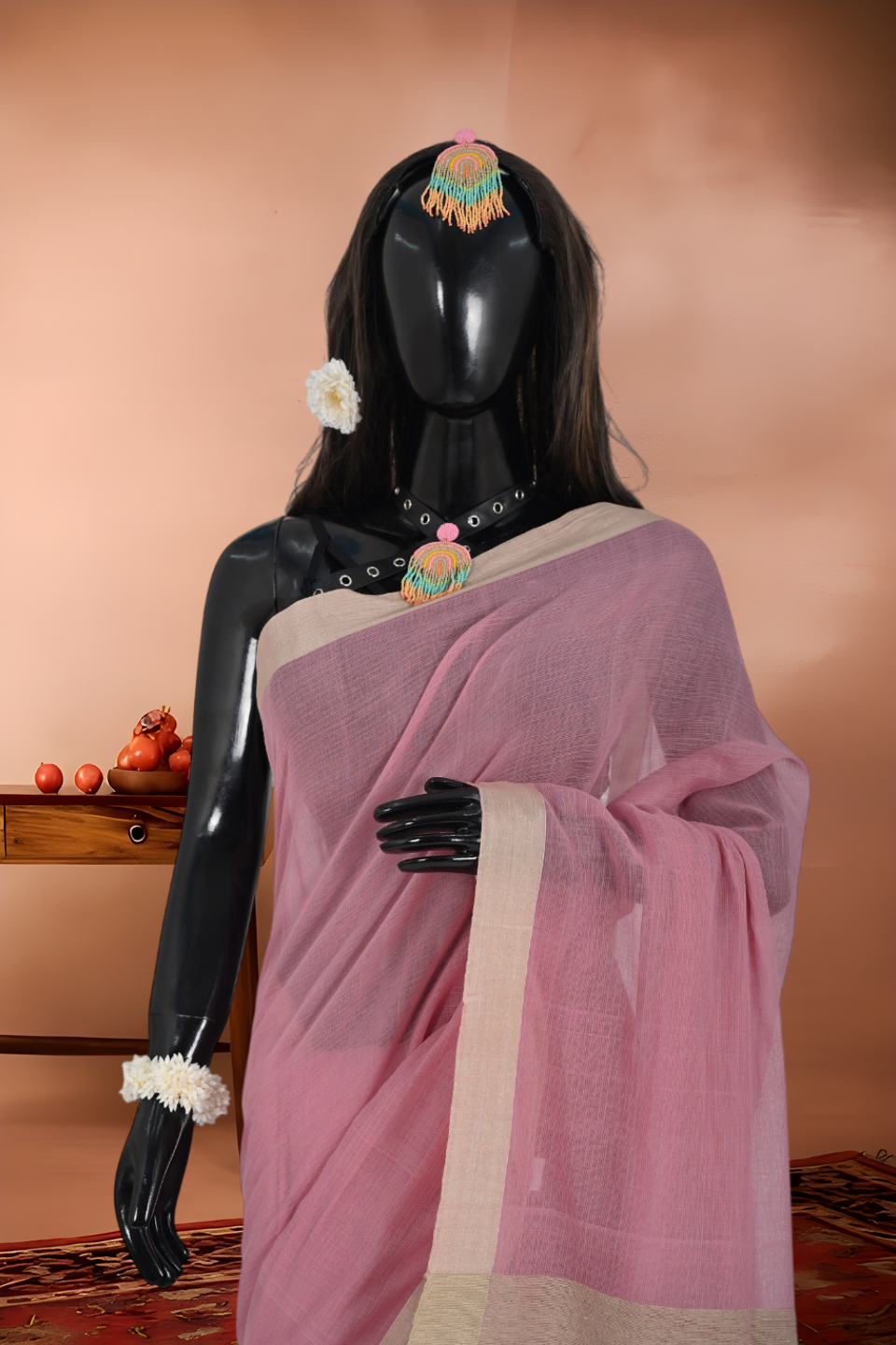 Pure Cotton Kora Silk Saree