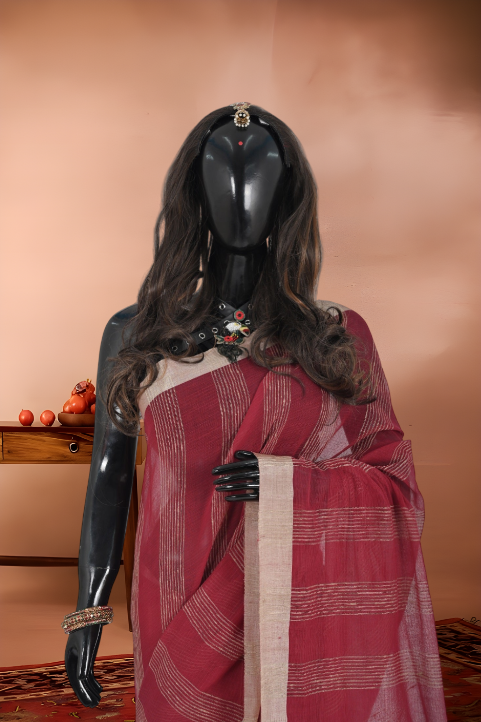 Pure Cotton Kora Silk Tussar Border Saree