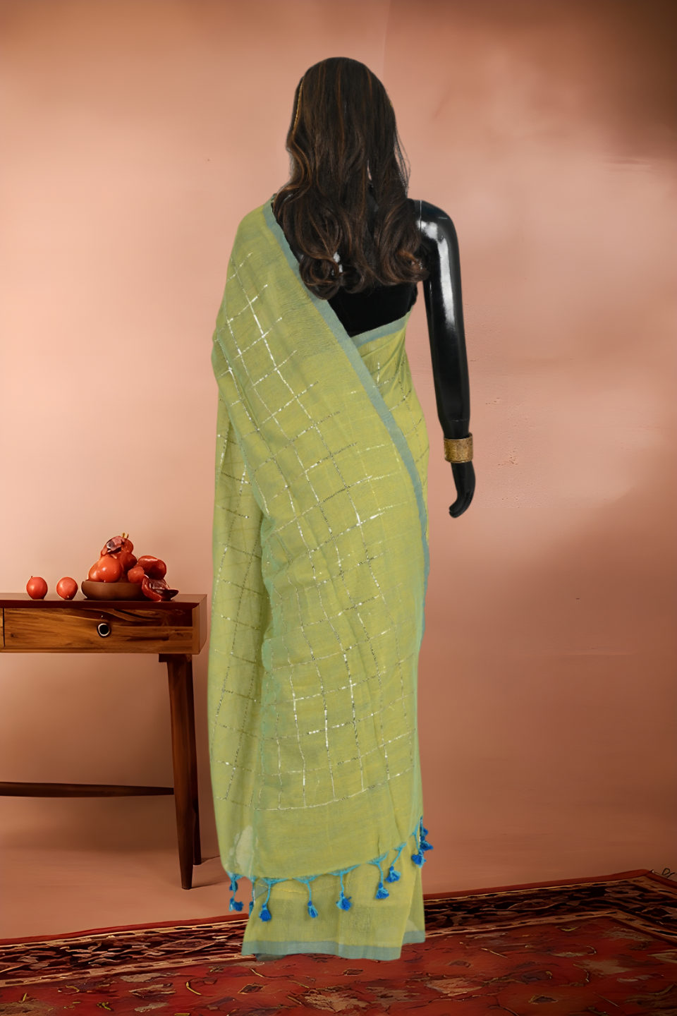 Jimmy Choo Designer Mull Cotton Saree