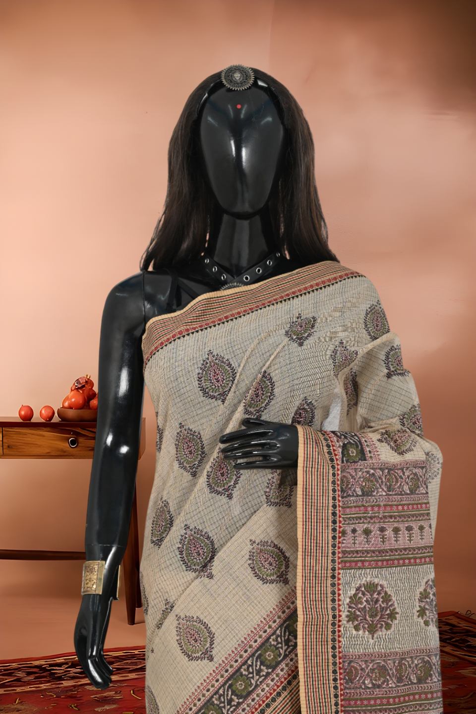 Jaipur Printed Mull Cotton Saree