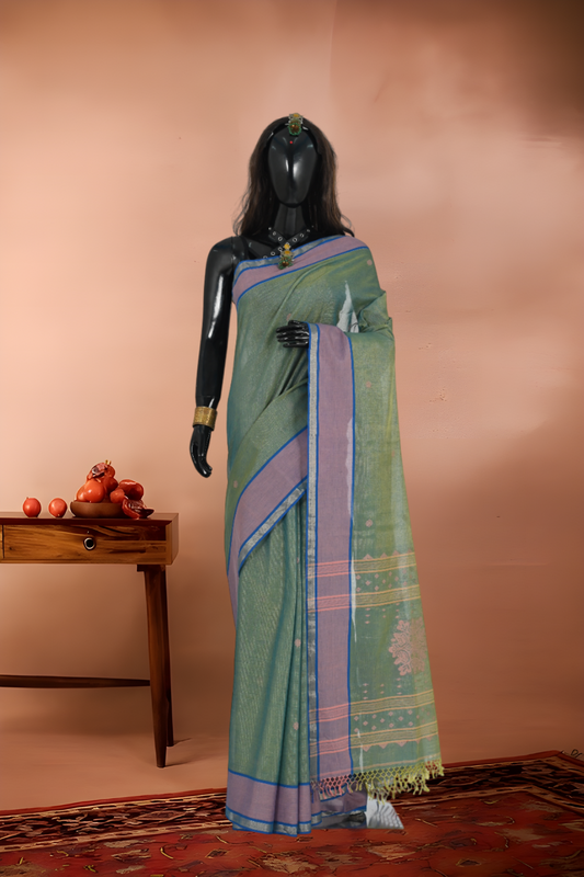 Pure Handloom Jamdani Cotton Saree