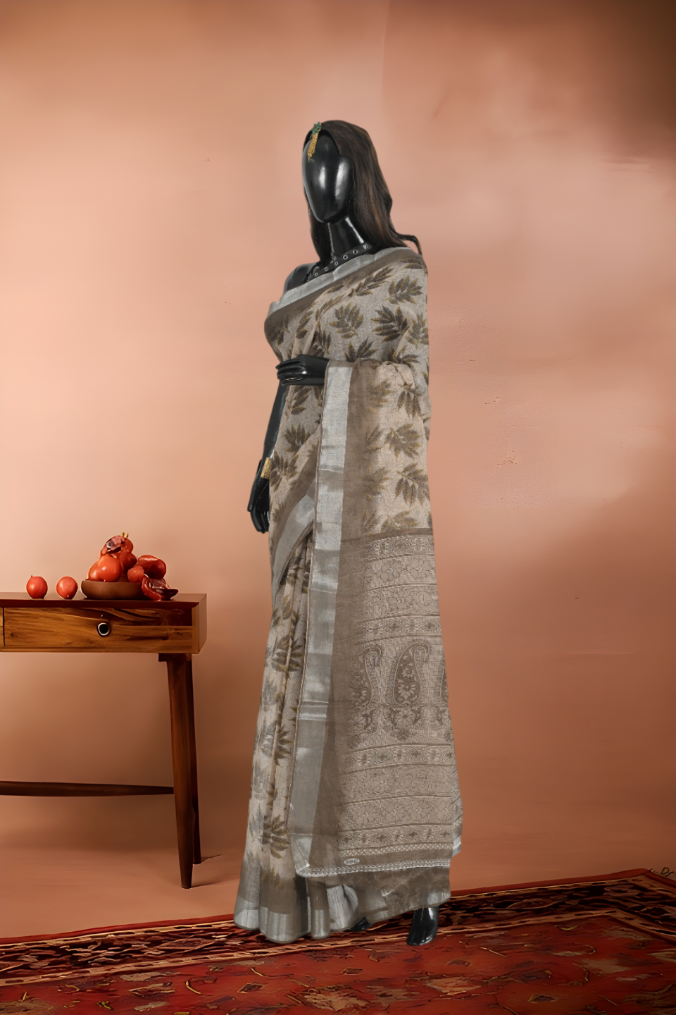 Linen Cotton Saree