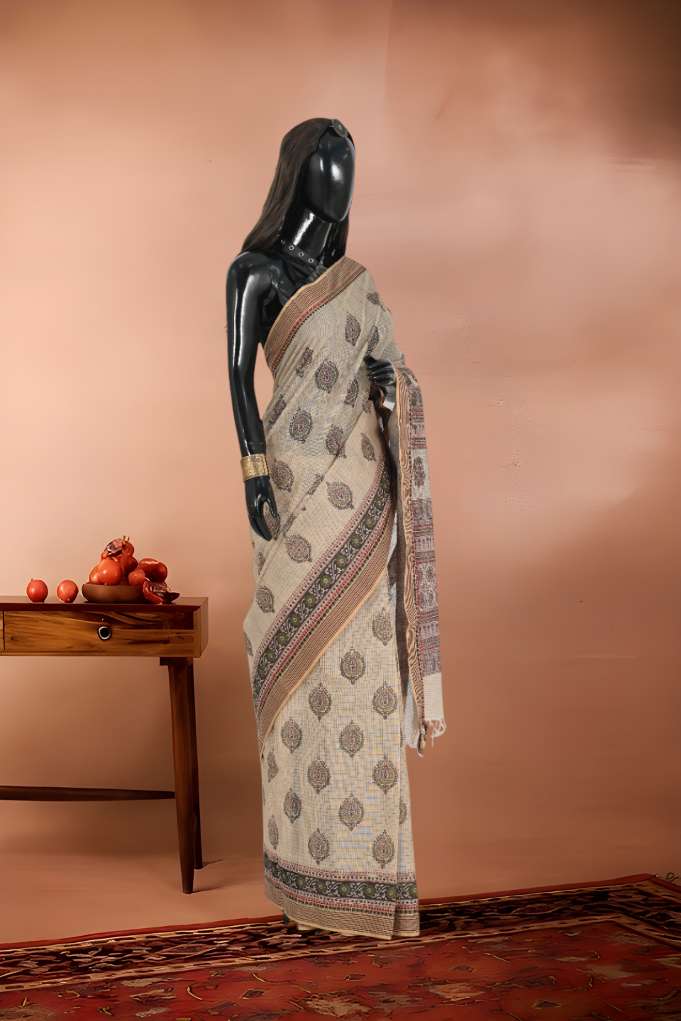 Jaipur Printed Mull Cotton Saree