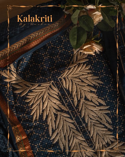 Indigo Kaseeda Work Suit Piece