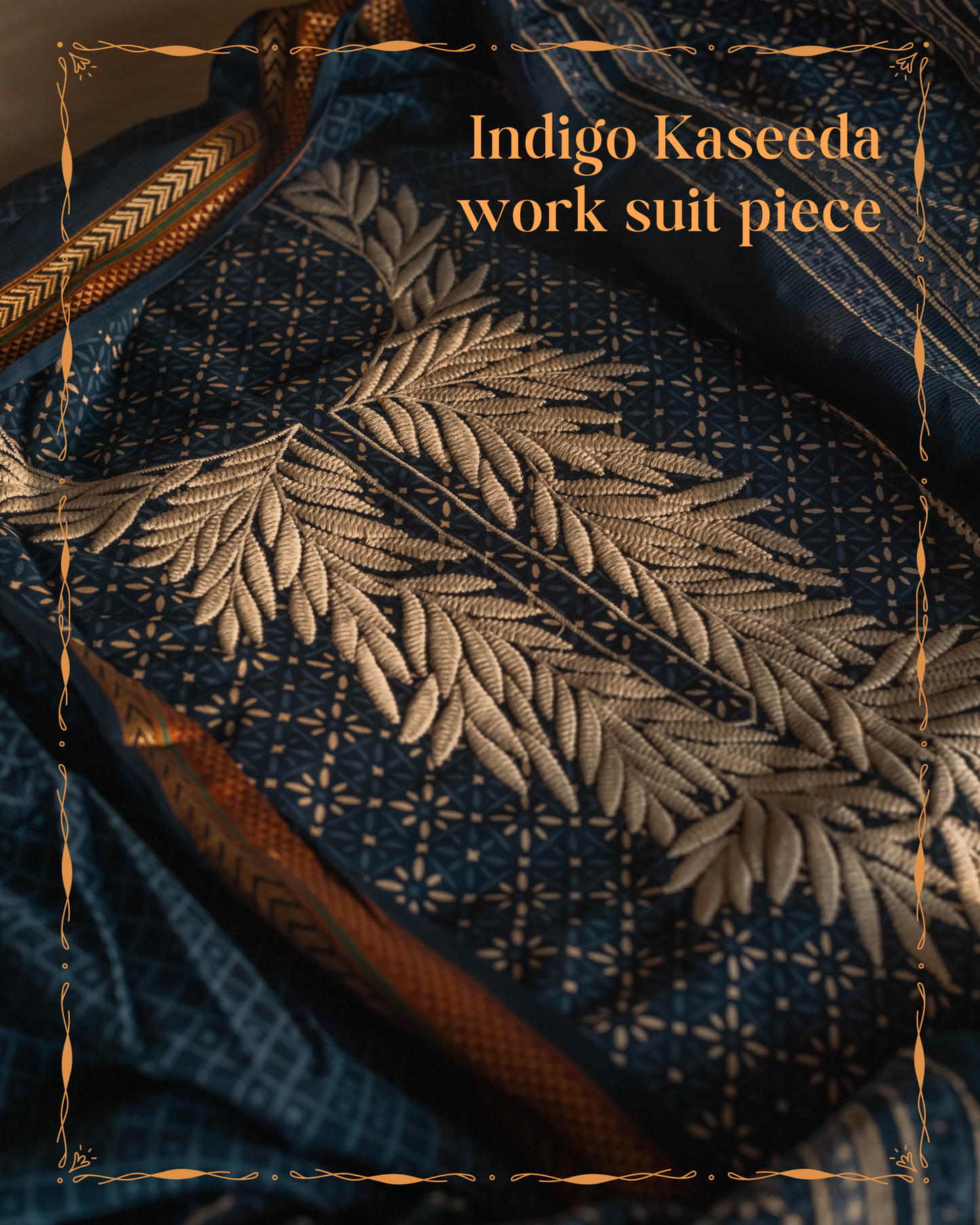 Indigo Kaseeda Work Suit Piece