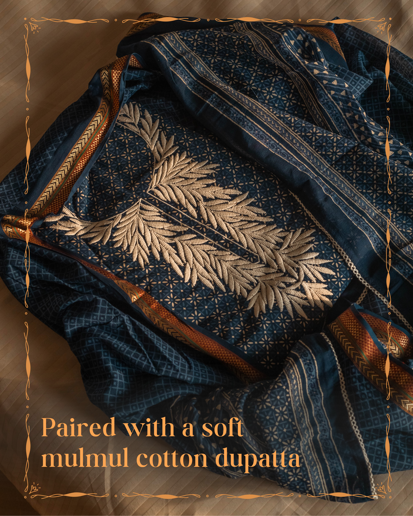Indigo Kaseeda Work Suit Piece
