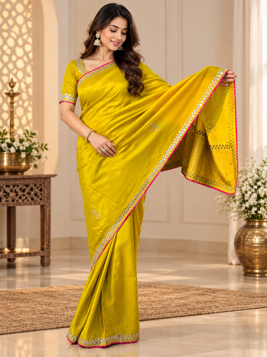 Bandhani Silk Saree