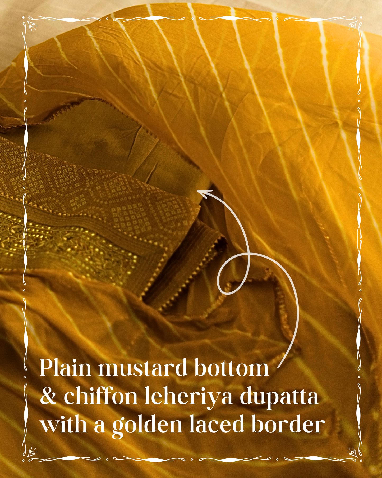 Mustard Colour Kota Doria suit piece