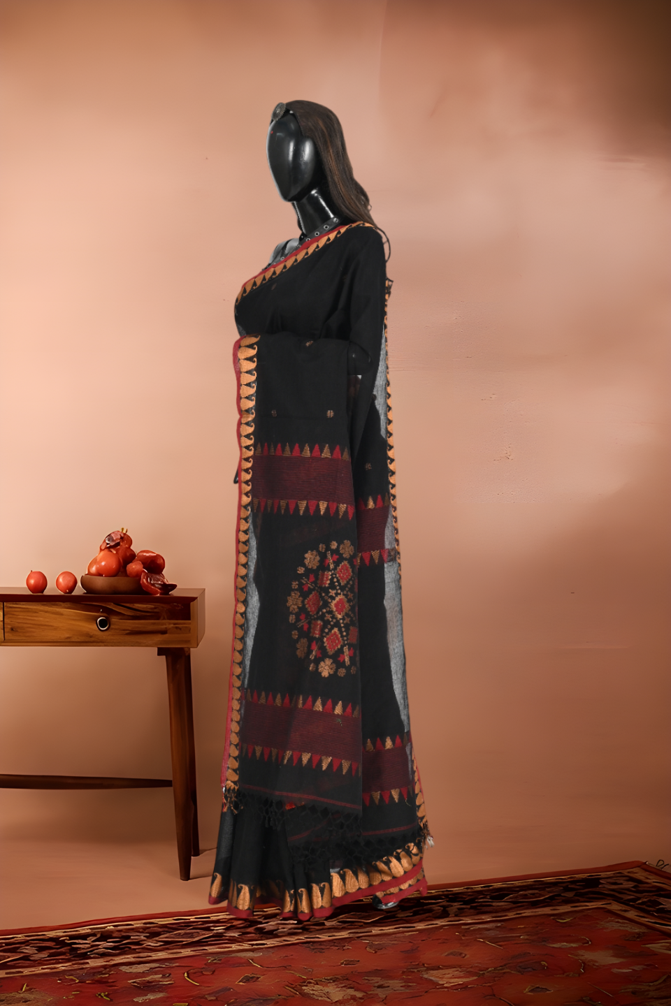 Pure Soft Mull Cotton Jamdani Saree