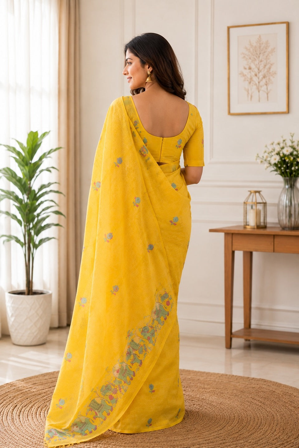 Muga Cotton  Saree