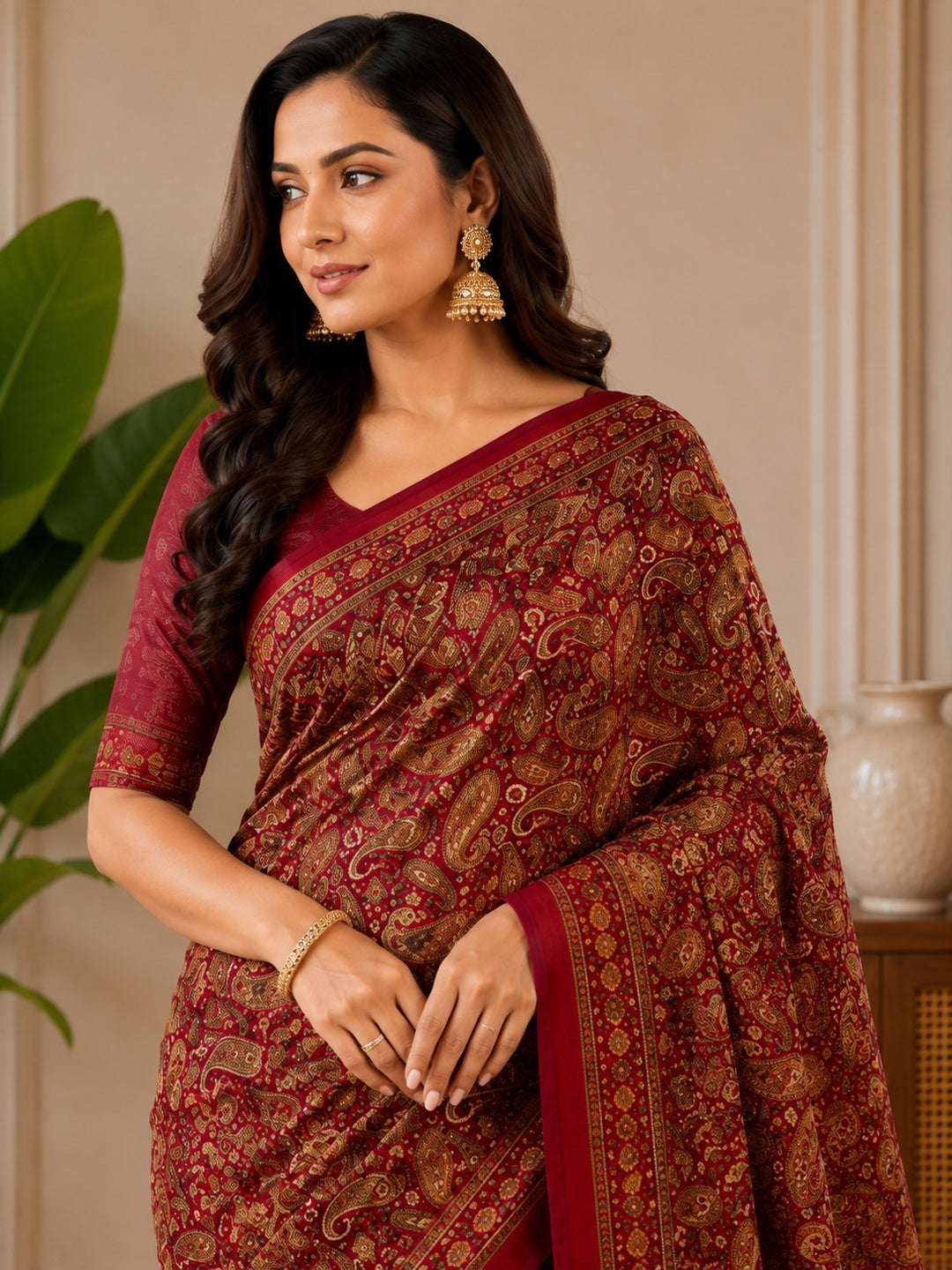 Kalamkari Silk Saree