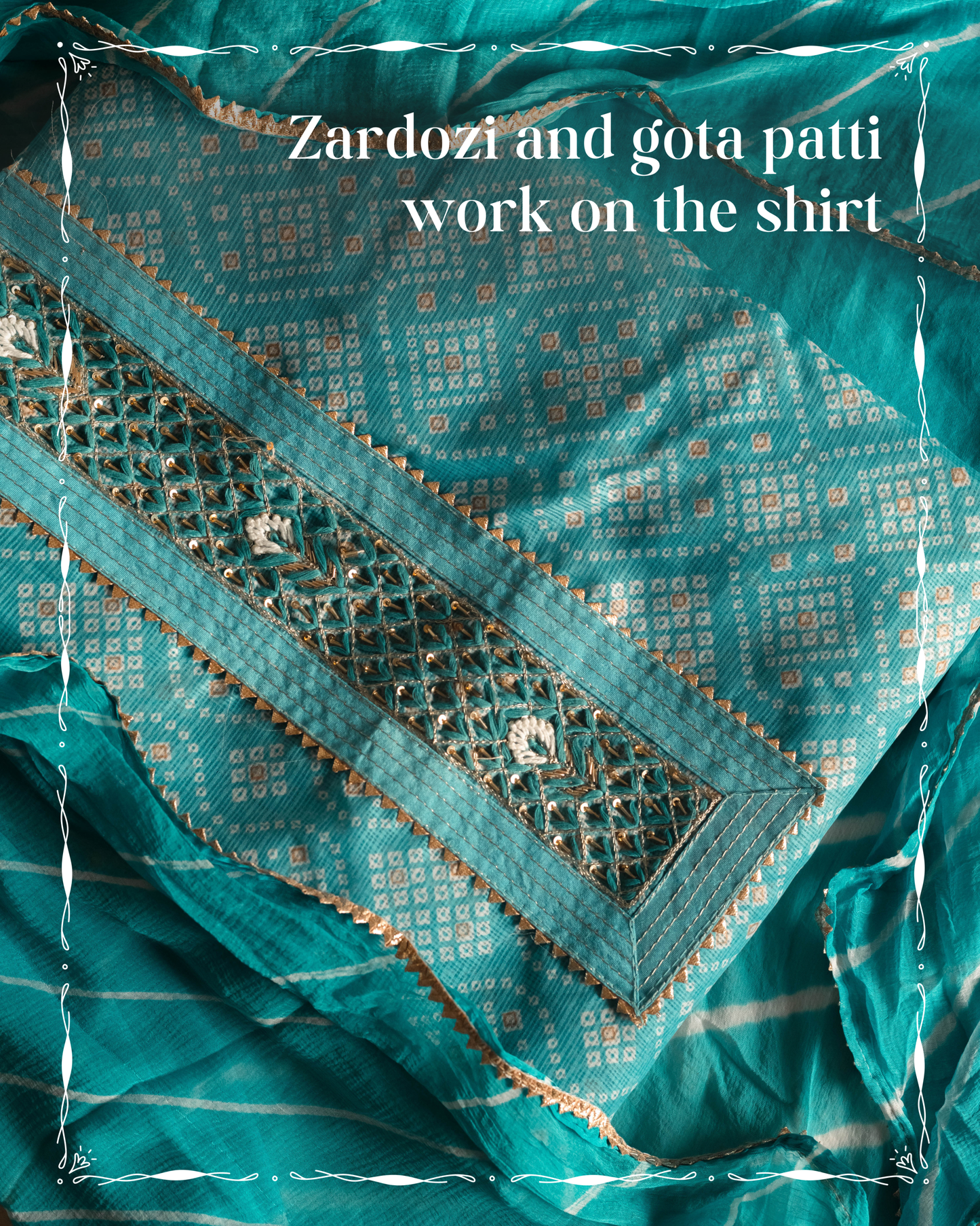 Light Blue Kota Doria Suit Piece